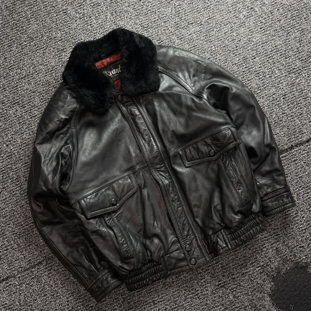 빈티지 아카이브 램스킨 a2 레더 무스탕 자켓 3953