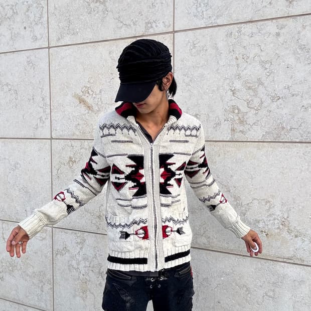 “Vintage” Nordic Cowichan Zip Up