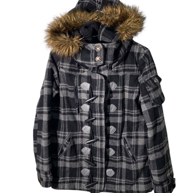 dipdeep 퍼 후드 떡볶이 자켓