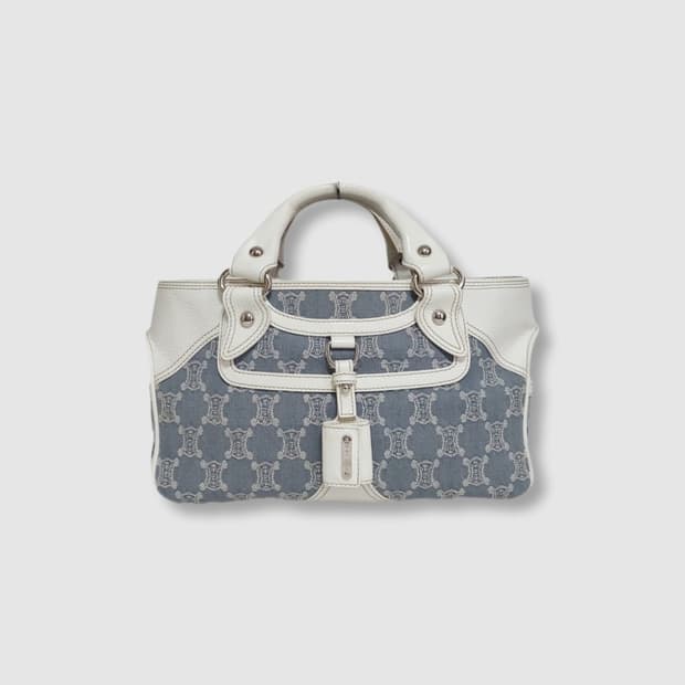 셀린느 데님 마카담 트리오페 부기백 토트백 (정품)