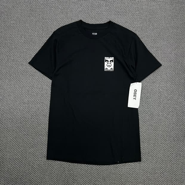 오베이 블랙 빅로고 반팔