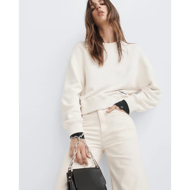 랙앤본 신상 로고 테리 스웨트 셔츠