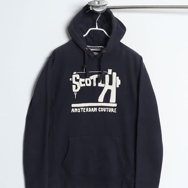 SCOTCH&SODA Patch Logo Sweat Hoodie