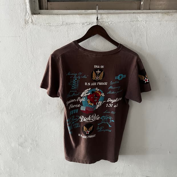 Rough × DickLine U.S. Air Force 그래픽 티셔츠