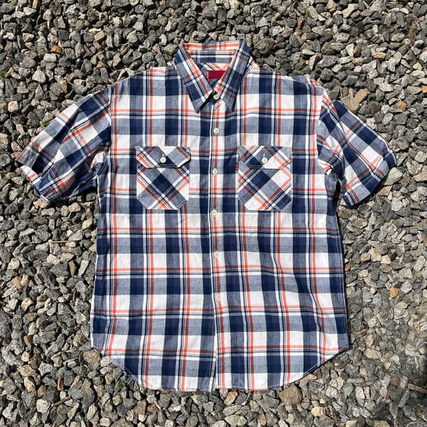 리바이스 레드텝 체크셔츠 일본판 (실측확인)