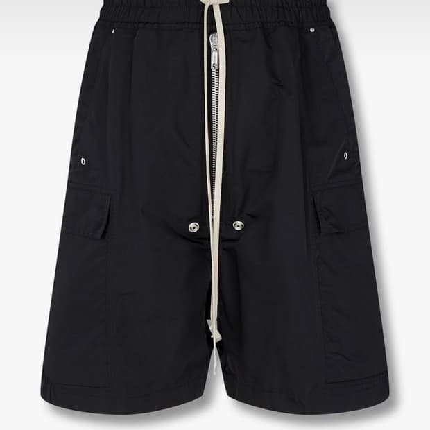 릭오웬스 드로스트링 폴리 카고 쇼츠 (50)