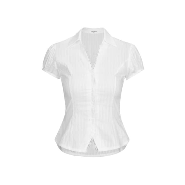 포어링 사라 퍼프 셔츠 구해요