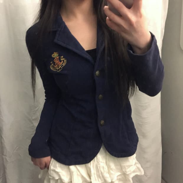 Polo 폴로랄프로렌 긱시크 오네갸루 네이비 코튼 자켓