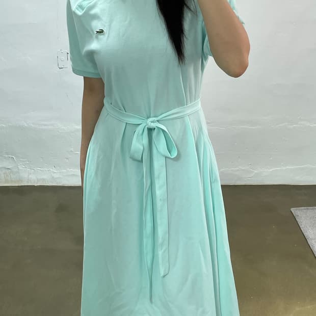 라코스테 민트색 폴로 원피스 36