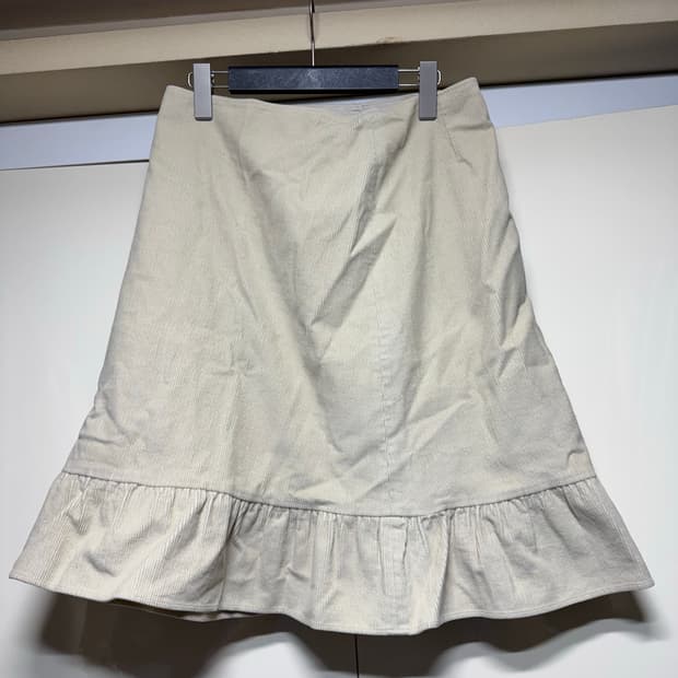 아네스베 코듀로이 페플럼 스커트