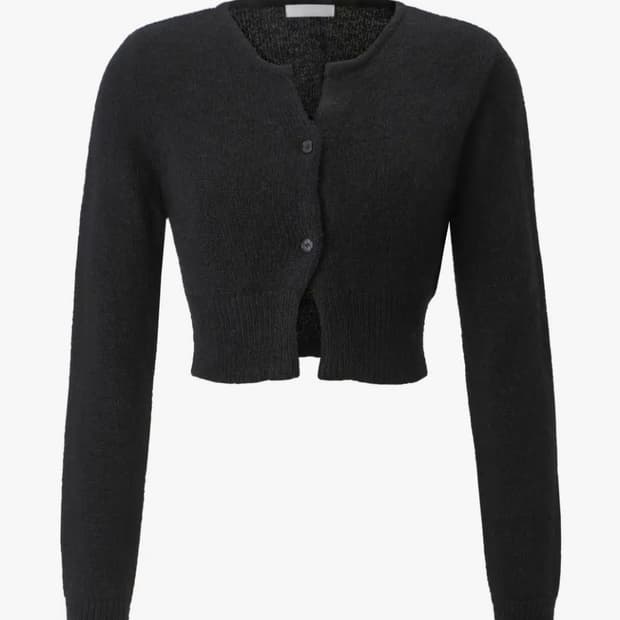 쓰리타임즈 모헤어 크롭 가디건 / 여성 가디건/ 여자 가디건 