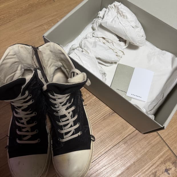 42size Rick owens 다크쉐도우 디스트로이드 이펙트스니커즈