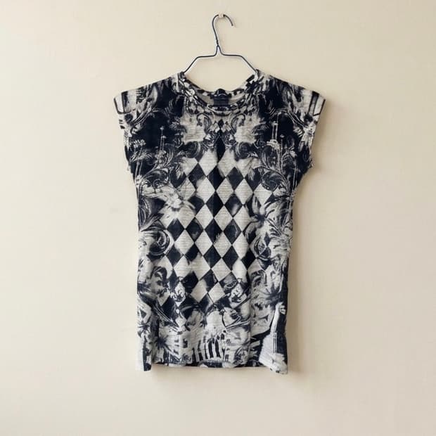 Balmain linen graphic print t-shirts