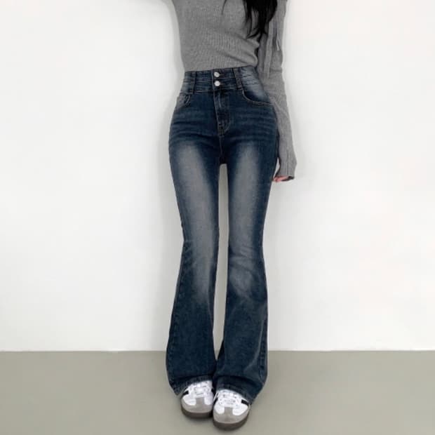 골반볼륨 하이웨스트 청바지 S사이즈