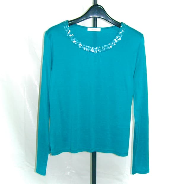 스프링클 블루 톱