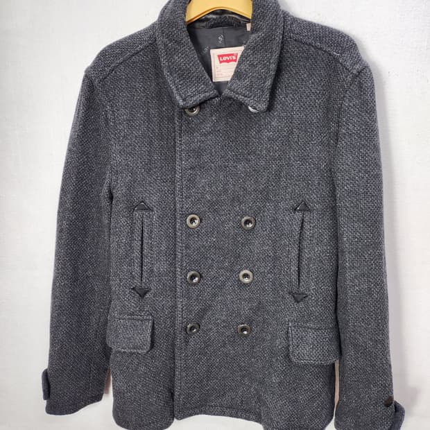 (빈티지)리바이스 남성 울모직 피코트 95 M