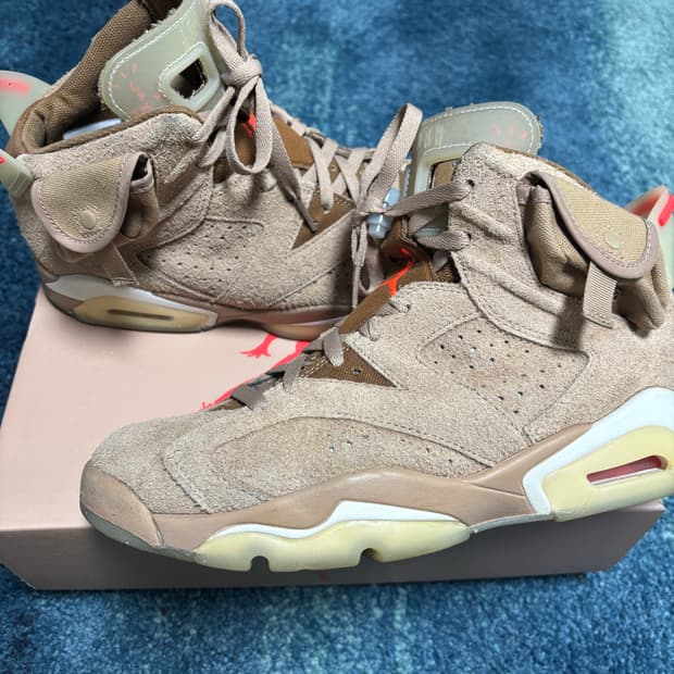 나이키 조던6 트래비스스캇 SP 브리티쉬카키 270