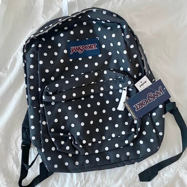 잔스포츠 도트 백팩 블랙