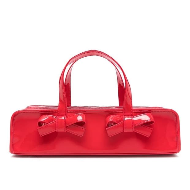 꼼데가르송 걸 리본 플루트 토트백