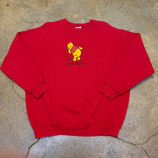 레어 90s USA 미국 빈티지 디즈니 푸우 카툰 맨투맨