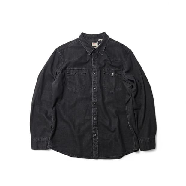 리바이스 흑청 웨스턴 셔츠 XL