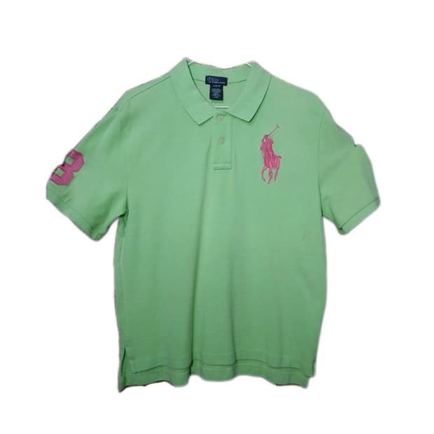 💚폴로 랄프로렌 핑크 빅포니 그린 카라티💚