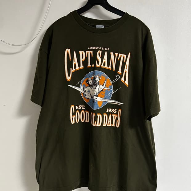 90's CAPTAIN SANTA Heavyweight Tee (XL)