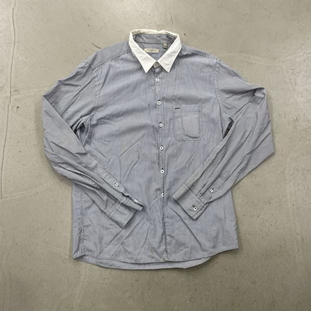 버버리 스트라이프 셔츠 L