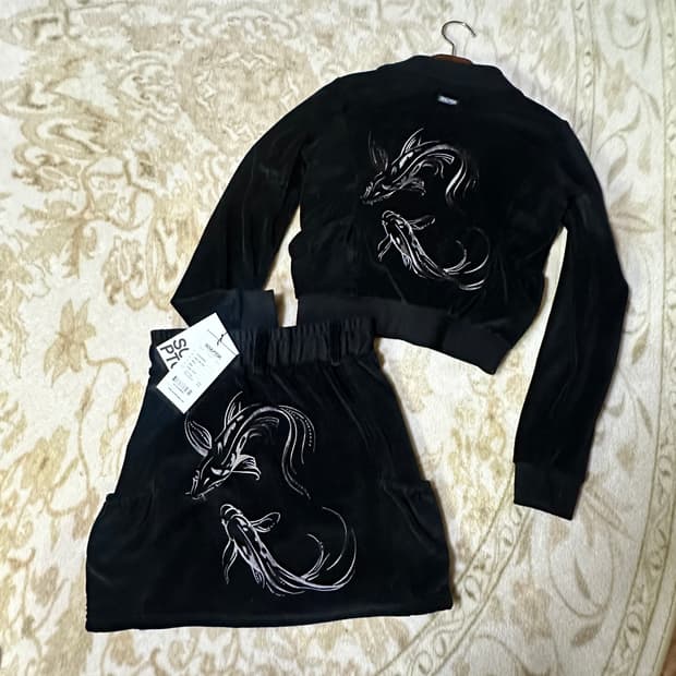 [set] 스컬프터 벨벳 벨루어 셋업 투피스