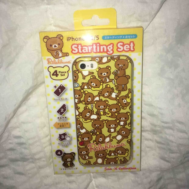 리락쿠마 아이폰5 5s 고전 케이스, 필름 산엑스