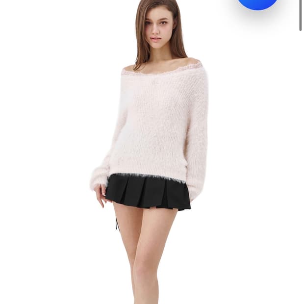 새상품 클리시어 블러쉬 니트 