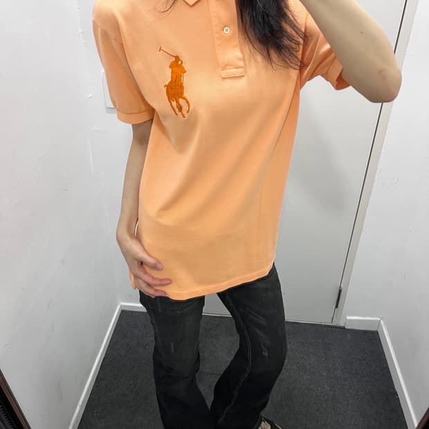 폴로 빅포니 치프키프 연한 오렌지 반팔 티셔츠