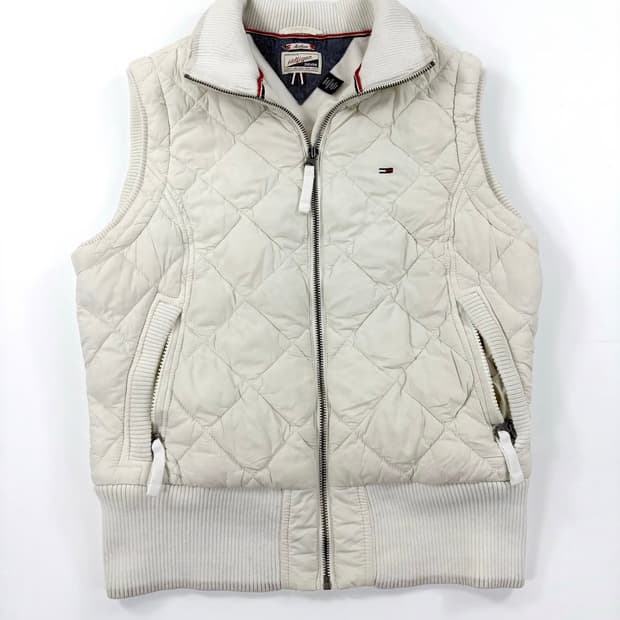  타미힐피거 여성 퀼팅 조끼 패딩 
