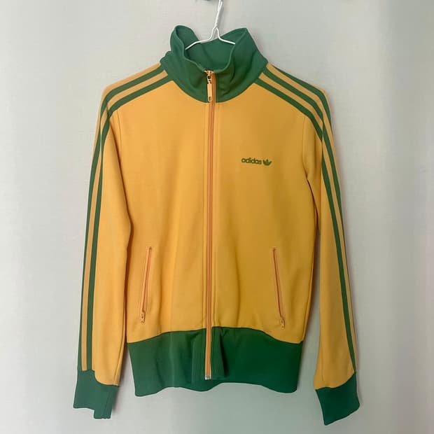 아디다스 트랙탑 옐로우그린 90