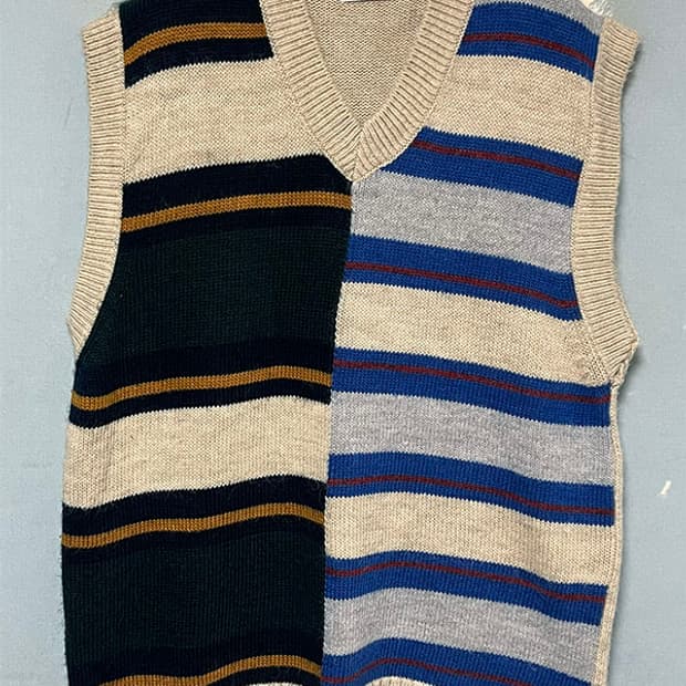 ZARA 자라 남자 울 니트조끼 브이넥 캐주얼 L 100