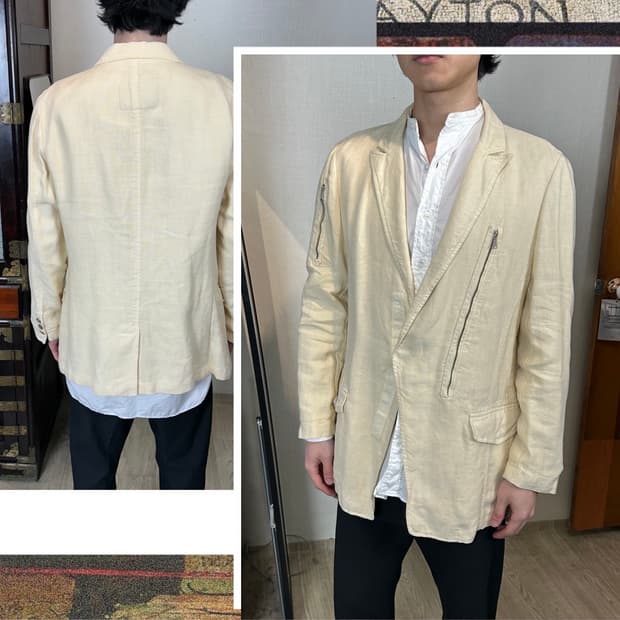 존 리치몬드 린넨 블레이저