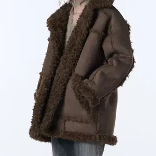 오디너리홀리데이 시어링 무스탕 자켓