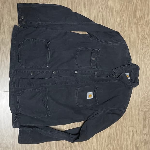 칼하트us 미시건 초어코트 블랙 L