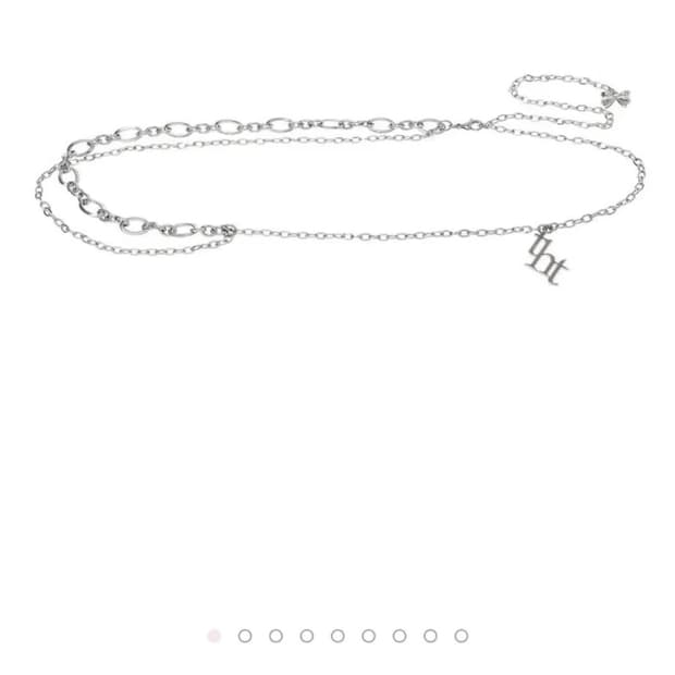 쓰리타임즈 tht ribbon chain belt 체인벨트