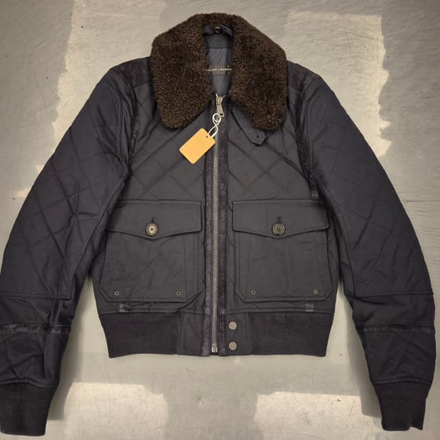 폴로랄프로렌 블랙라벨 퀼팅 봄버 자켓