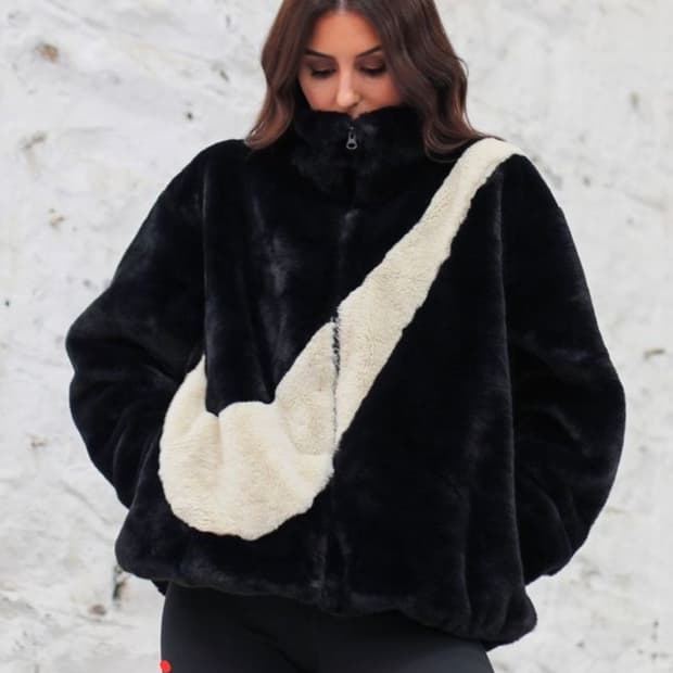 나이키 스우시 세르파 자켓 xl