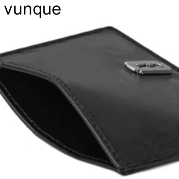 [정품] VUNQUE 분크 미니멀 스퀘어 양가죽 램스킨 슬림 카드지갑