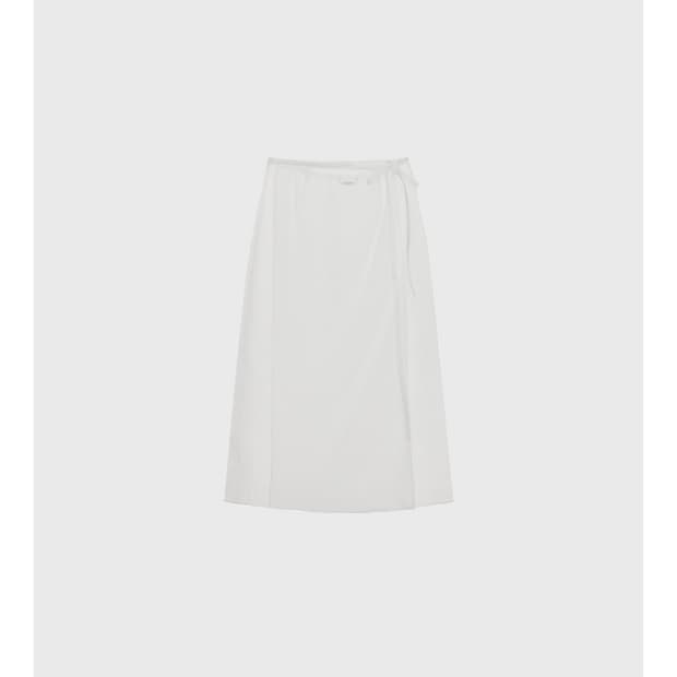 Monoha sheer wrap skirt
