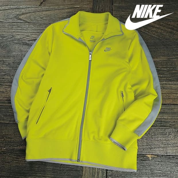 [나이키] 로고 자수 집업 져지 트랙탑 자켓 볼트 M19265