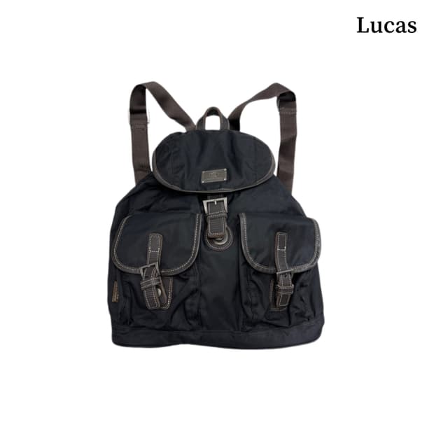 Lucas 루카스 탄창 레더도킹 복조리 미니 백팩