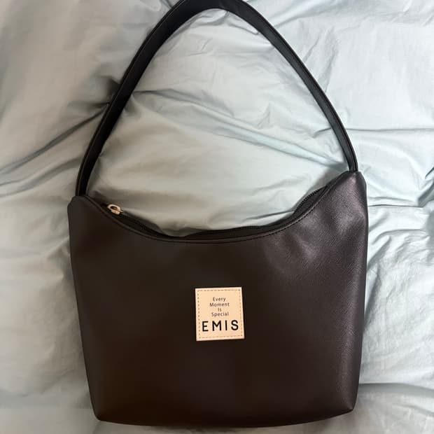 이미스 레더 호보백 블랙