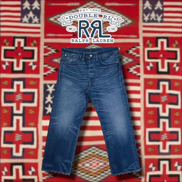 [34x32] RRL 더블알엘 빈티지 5포켓 그랜드폴스