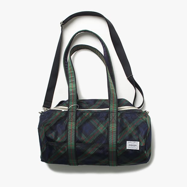 PORTER "Green Check 2Way Bag"