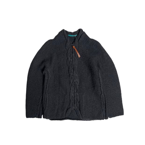 Rna 울 100 니트 집업 자켓