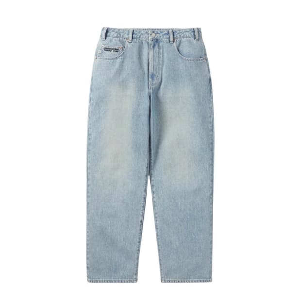 디스이즈네버댓 x 그레이트풀 데드 워시드 데님 팬츠 라이트 블루